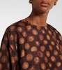 Printed satin blouse