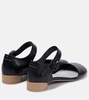 Leather ballet flats