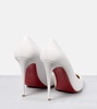 Kate 100 pointed-toe leather heeled courts