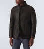 Shearling-lined leather jacket