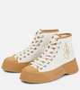 Canvas high-top sneakers