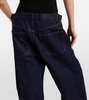 Low-rise wide-leg jeans