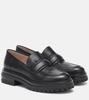 Leather loafers