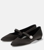 Marijana satin ballet flats