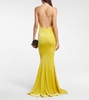 Fishtail velvet gown