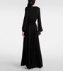 Bianca gathered jersey maxi dress