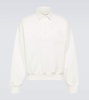 Dende cotton-blend terry polo sweatshirt