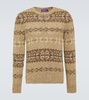 Fair Isle silk and wool sweater