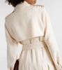 Eithne silk and wool trench coat