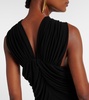 Marlene pleated gown