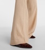 Emmit linen crêpe flared pants