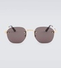 Santos de Cartier round sunglasses