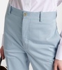 High-rise cotton-blend flared pants