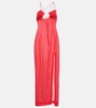 Asymmetrical cutout maxi dress