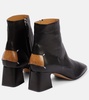 Four-Stitch leather ankle boots