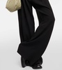 Wide-leg crepe pants