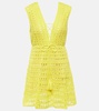 Bianca cotton crochet minidress