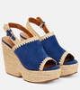 Damya suede wedge sandals