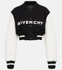 Logo cropped varsity jacket