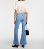 High-rise flared jeans