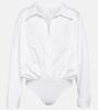 Oversized cotton bodysuit