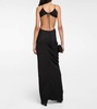 Ruched maxi dress