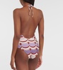 Vintage Waves printed swimsuit 