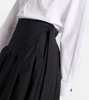 White Label Peters cotton poplin midi skirt