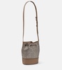 Small canvas bucket bag