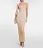 Fading Shine strapless maxi dress