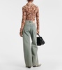 2021F mid-rise wide-leg jeans