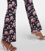 Floral high-rise pants