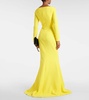 Wilson crepe gown