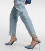 x Sergio Rossi Marquise denim pumps