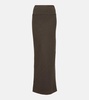 DRKSHDW wool maxi skirt