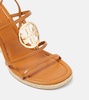 Capri Miller leather espadrille wedges