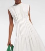 Wes pleated cotton poplin maxi dress