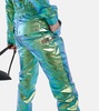 Iridescent slim-leg jumpsuit