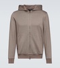 Cairns cotton and linen hoodie