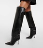 Black Cycas 95 Leather Knee-High Boots