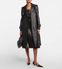 Murphy leather trench coat