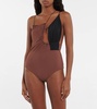 Cutout asymmetric swimsuit