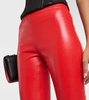 Leather cropped pants