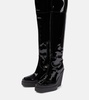 Gia 31 patent leather over-the-knee boots