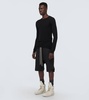 Rick Owens Leather Geobasket Sneakers