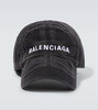 BB Distressed Logo-Embroidered Cotton-Twill Baseball Cap