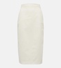 Zulia cotton-blend midi skirt