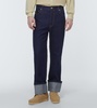 Fisherman flared cuffed jeans