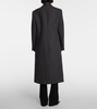 Single-breasted wool coat