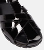 Patent leather sandals